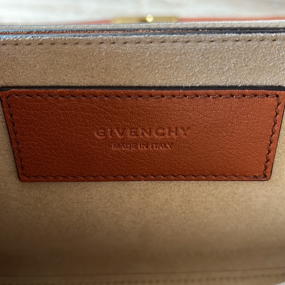 Givenchy Small GV3 Leather & Suede Crossbody Bag Chestnut - Picture 11 of 15